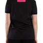 Chic Black Crew Neck Logo Tee