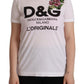 Elegant Floral Embroidered Crew Neck Tee