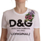 Elegant Floral Embroidered Crew Neck Tee