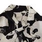 Chic Panda Print Silk Blouse