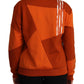 Chic Orange Bomber Jacket with Zip Closure