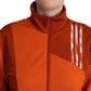Chic Orange Bomber Jacket with Zip Closure