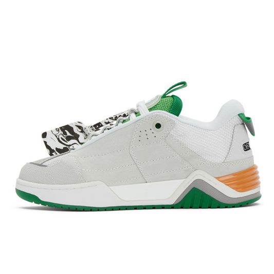 Gray Calfskin Men Sneaker