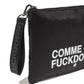 Black Polyester Women Clutch