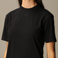 Black Cotton Women T-Shirt