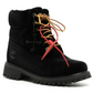 "Black Leather Women Boot"