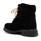 "Black Leather Women Boot"