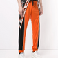 Orange Polyester Men Pant