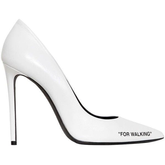White Calfskin Women Pump