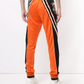 Orange Polyester Men Pant