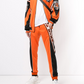 Orange Polyester Men Pant