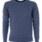 Blue Cotton Men Sweater