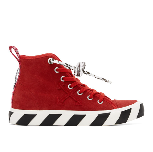 Red Calfskin Men Sneaker