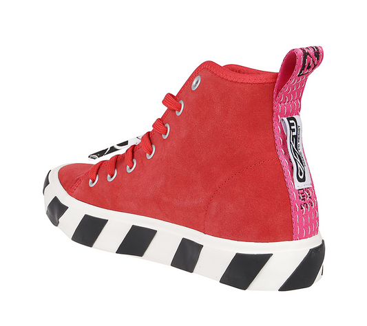 Red Calfskin Men Sneaker
