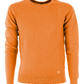 Orange Cotton Men Sweater