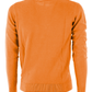 Orange Cotton Men Sweater