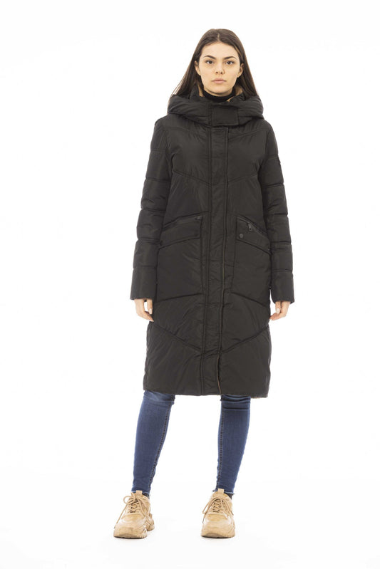 Black Polyester Women's Jacket