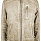Beige Polyethylene Men Jacket