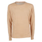 Beige Cotton Men Sweater