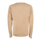 Beige Cotton Men Sweater