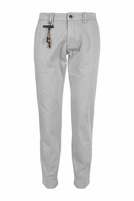 Gray Cotton Men Trouser