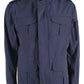 Sleek Blue Windbreaker with Multi-Pocket Design