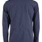 Sleek Blue Windbreaker with Multi-Pocket Design