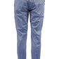 Blue Cotton Men Trouser