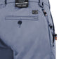 Blue Cotton Men Trouser