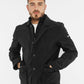 Black Polyester Men Jacket