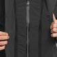 Black Polyester Men Jacket
