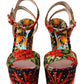 Elevate Your Step in Multicolor Brocade Heels
