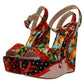 Elevate Your Step in Multicolor Brocade Heels