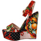 Elevate Your Step in Multicolor Brocade Heels
