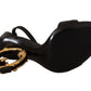Elegant Ankle Strap Heels with Iconic DG Logo