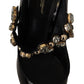 Elegant Patent Leather Crystal Pumps