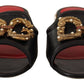 Elegant Amore Embellished Leather Sandals