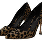 Elegant Leopard Print Heels Pumps