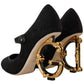 Elegant Devotion Mary Jane Pumps with Logo Heels