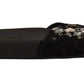 Elegant Floral Lace Crystal-Embellished Slides