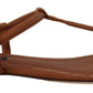 Elegant Leather T-Strap Flat Sandals