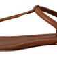 Elegant Leather T-Strap Flat Sandals
