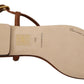 Elegant Leather T-Strap Flat Sandals