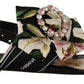 Floral Crystal-Embellished Silk Slide Sandals