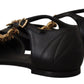 Elegant Gold Chain T-Strap Flat Sandals