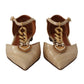 Elegant Heart Devotion Chain Embellished Sandals