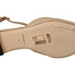 Elegant Heart Devotion Chain Embellished Sandals