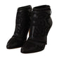 Elegant Black Leather Ankle Boots
