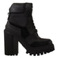 Elegant Black Leather Mid Calf Boots