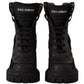 Elegant Black Leather Mid Calf Boots